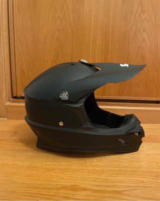 Casco Motocross Negro con Gafas