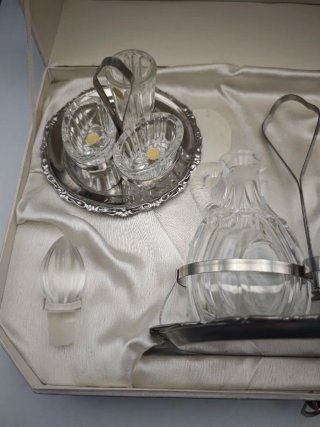 Set da condimento Cristallo al piombo/Bleikristall