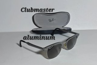 Ray-ban CLUBMASTER ALUMINUM plus lens Polarizadas