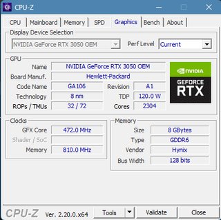Tarjeta Gráfica RTX 3050 8GB Usada