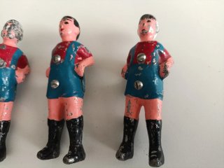 Lote 4 Figuras Futbolín Plomo Antiguas