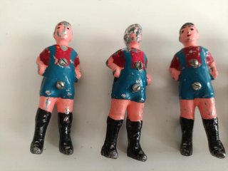 Lote 4 Figuras Futbolín Plomo Antiguas