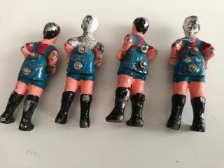 Lote 4 Figuras Futbolín Plomo Antiguas