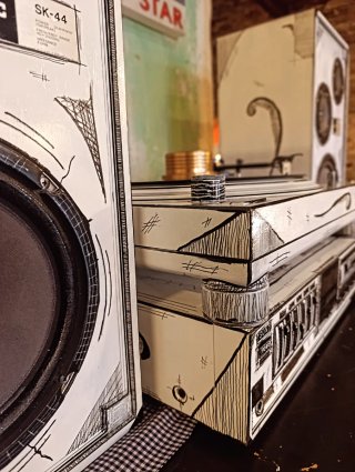 Tocadiscos, Altavoces y Amplificador Custom