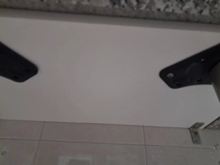 Mesa de cocina granito y metal