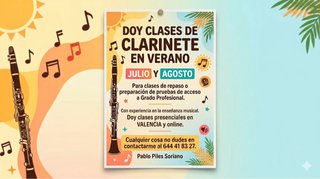 Clases de Clarinete en Verano