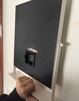 Espejo de tocador blanco con luces