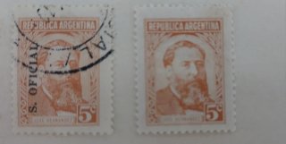 Lote 45 sellos antiguos de Argentina
