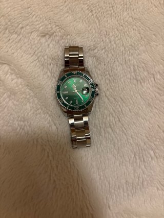 Reloj Moldoa Verde y Plateado