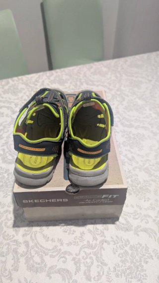Sandali Skechers T36 per bambini blu/verde