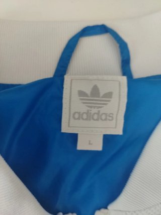 Chaqueta Adidas Azul y Blanca