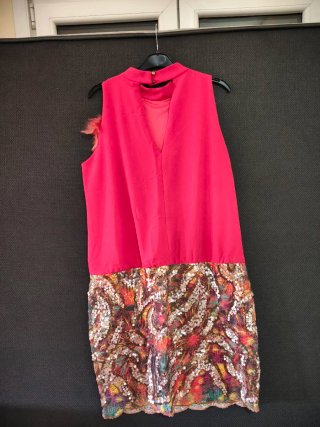 Vestido fiesta lentejuelas.