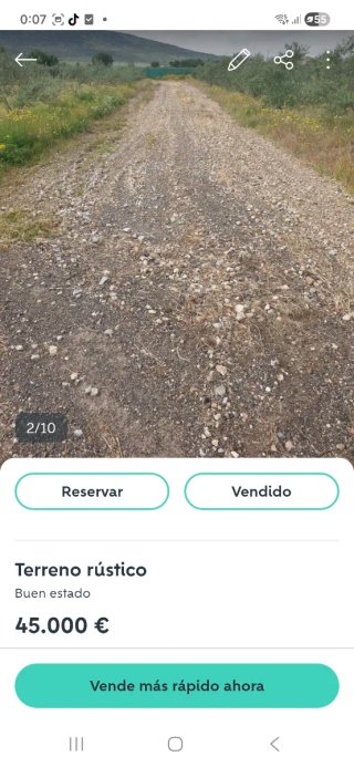 Se vende terreno con su documentación en regla
