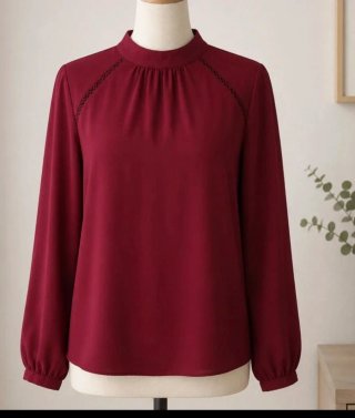 Camisa roja de manga larga