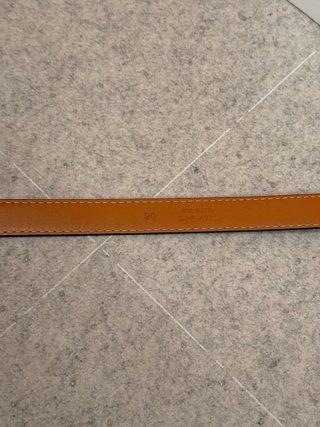 Cinturone Celine S-NE-4179 Marrone e Oro 90cm