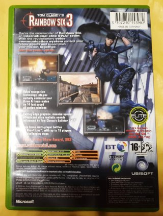 Rainbow Six 3 XBOX Original Tom Clancy's