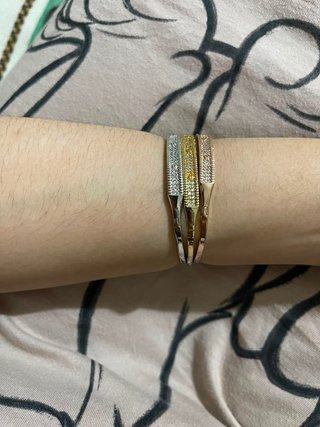 Set de 3 Pulseras Elegantes Acero Inoxidable
