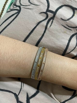 Set de 3 Pulseras Elegantes Acero Inoxidable