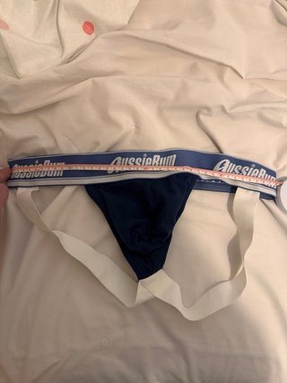 Suspensorio Aussie Bum Azul y Blanco