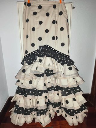 Conjunto Flamenco Blusa y Falda Lunares