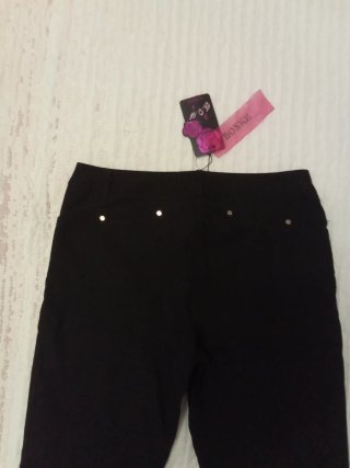 Pantalón elástico negro verano