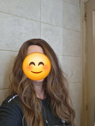 Peluca pelo natural castaño y rubio