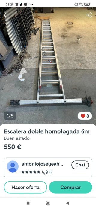 Escalera Profesional para  Poda de  36 peldaños