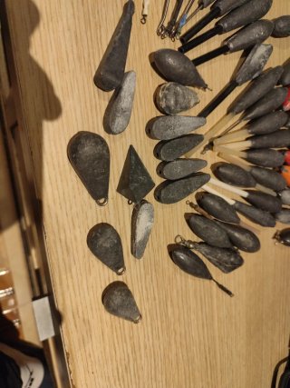 Lotes de plomos de pesca