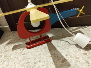 Lámpara Techo Infantil Helicóptero