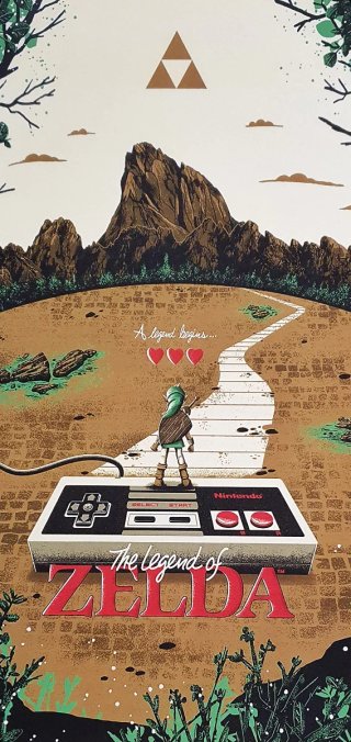 The Legend of Zelda NES Poster A3