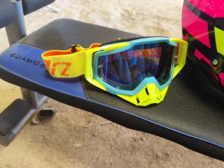 Casco Motocross Talla M + Gafas