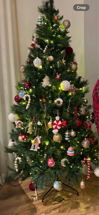 Albero di Natale 210 cm (palline + base)