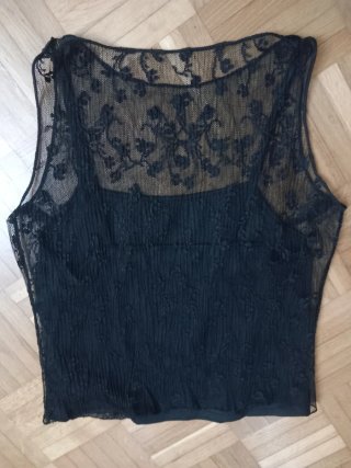 Top fiesta encaje negro El Corte Inglés