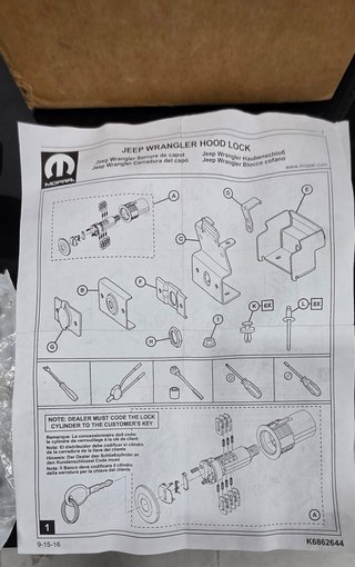 Kit Antirrobo Capó Jeep Wrangler JK 07-17