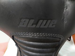 Botas Moto Alive Cuero Talla 43 Media Caña