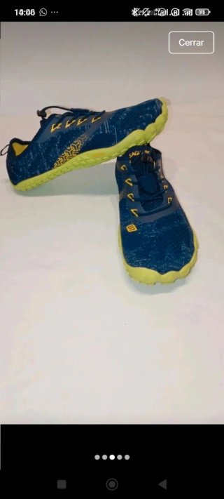 Escarpines Hombre Talla 44 Azul y Amarillo