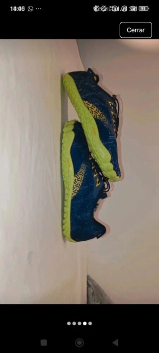 Escarpines Hombre Talla 44 Azul y Amarillo