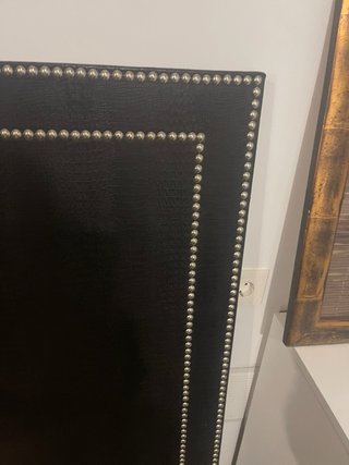Cabecero de cama polipiel negro