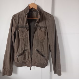 Cazadora mujer verde militar T. L