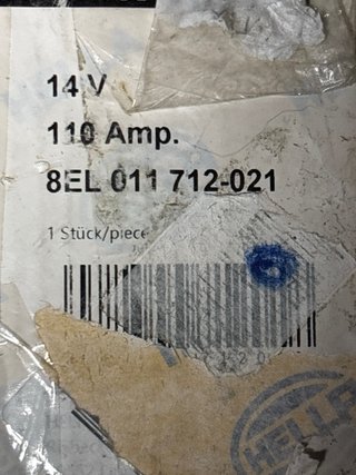 Alternador Hella 110A