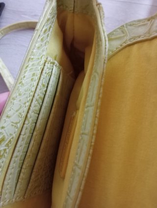 Bolso JO & MR. JOE efecto piel verde/amarillo