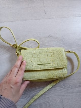 Bolso JO & MR. JOE efecto piel verde/amarillo