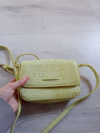 Bolso JO & MR. JOE efecto piel verde/amarillo