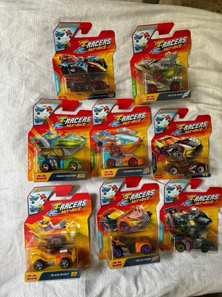 Lote 8 Coches T-Racers Mix & Race