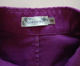 Camisa morada cruzada talla M