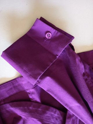 Camisa morada cruzada talla M