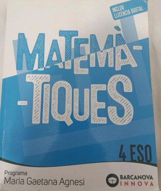 Mary Somerville 3 ESO. Matemàtiques Novetat