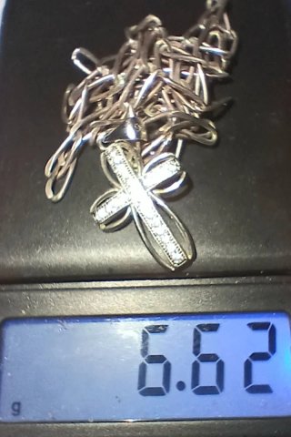 Colgante Cruz Plata Ley 925 con Cadena