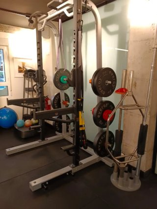Rack Precor, Banco y Discos