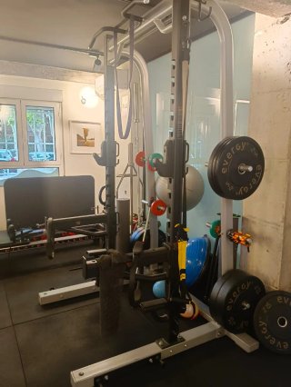 Rack Precor, Banco y Discos